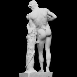 LS 459 Statua Silenus con Bacco bambino h. cm. 185