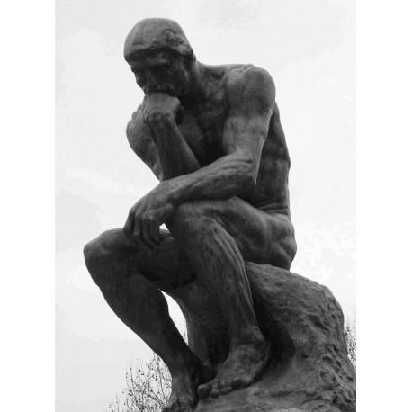 LS 312 Pensatore di Rodin su base h. cm. 210