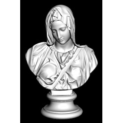 LB 499 Busto Madonna della Pietà Vaticana h. cm. 72