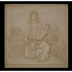 LR 146 Madonna del roseto h. cm. 59x59