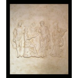 LR 138 Scena mitologica con figura seduta h. cm. 87×73