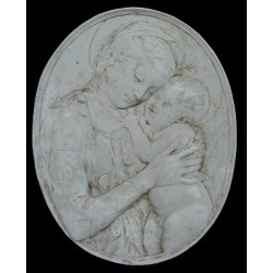 LR 95 Madonna di Desiderio da Settignano - ovale h. cm. 49x39