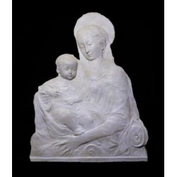 LR 61 Madonna del Rossellino scontornata h. cm. 79x59