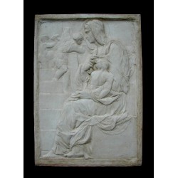 LR 53 Madonna della scala di Michelangelo h. cm. 59x42