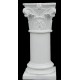 LV 38A Colonna liscia con capitello corinzio (per tavolo) h. cm. 80, largh. cm. 34
