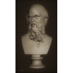 LB 332 Busto Socrate - Museo Crawford h. cm. 50