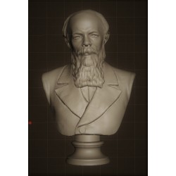 LB 333 Busto Dostoevskij - Museo Crawford h. cm. 50