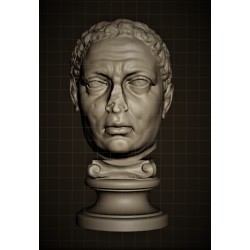 LB 377 Testa Vitellius Imperatore Romano h. cm. 50